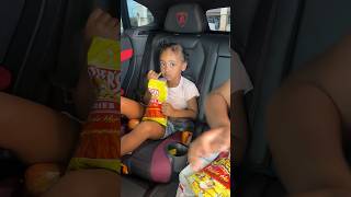 Daughter gets sad after dad throws away her chocolate milk & chips #shorts