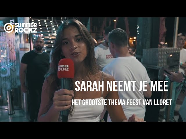 SARAH NEEMT JE MEE TIJDENS DE WHITE PARTY | LLORET DE MAR