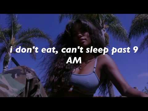 sza – broken clocks // lyrics