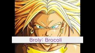 Dragon Ball Z - Significado de los Nombres.