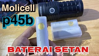 Batteries for super bright flashlight 3 x Molicel P45B vs Samsung 40T to Sofirn Q8 Plus 20000 lumens screenshot 5