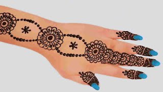 Back Hand Simple Mehndi Designnew Mehndi Design Easy Mehndi Design