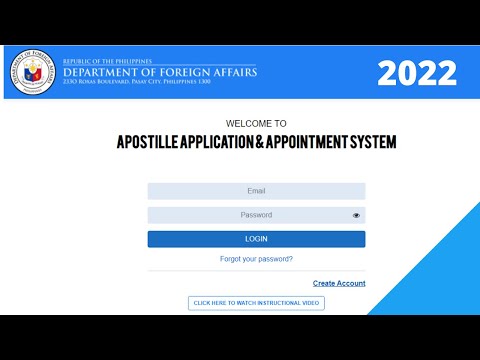 DFA APOSTILLE APPLICATION & APPOINTMENT SYSTEM 2022