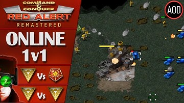 Command and Conquer Remastered: Red Alert - 1v1 Online Multiplayer Ranked Gameplay - 2 Matches