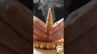 Homemade Wafer Cone Recipe | Crispy Cake Cone 🍦 #shorts #food #recipe