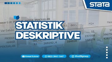 ANALISIS STATISTIK DESKRIPTIF STATA ➡️ UJI STATISTIK DESKRIPTIF DENGAN STATA