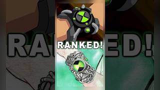 Omnitrix Designs Ranked Worst to Best for Ben 10! #ben10 #ranked #fyp