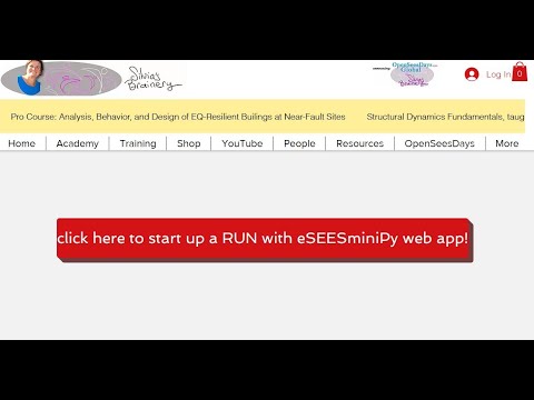 NEW: Now you can run OpenSees via a web app: eSEESminiPy