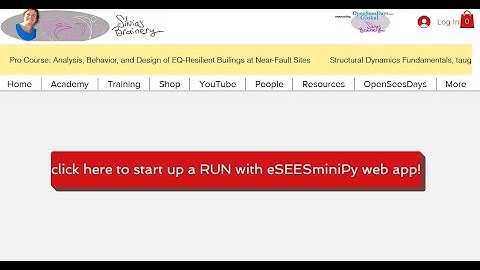 NEW: Now you can run OpenSees via a web app: eSEESminiPy