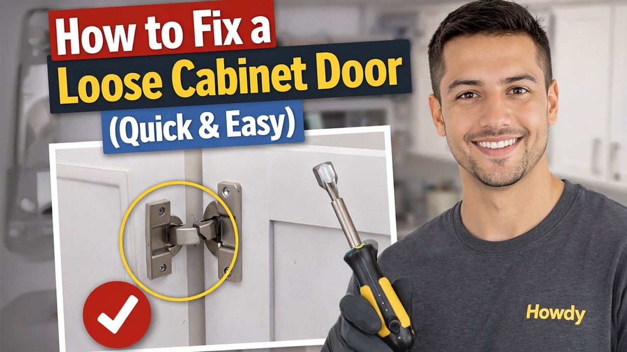 How to Fix a Loose Cabinet Door (Quick & Easy) 🛠