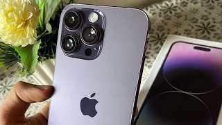 مراجعه ايفون ١٤ برو ماكس فرست هاي كوبي باللون الجديد البنفسجي الغامق🔥 Review iPhone 14 Pro Max🔥