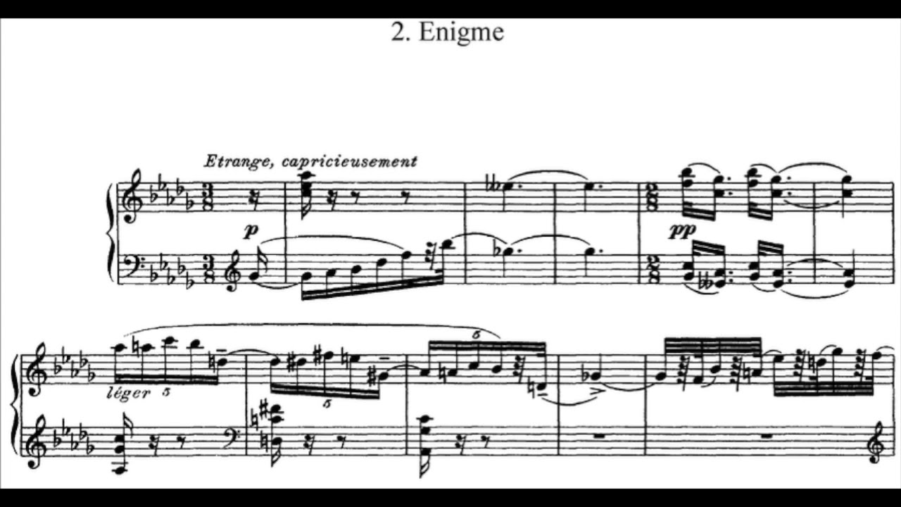 Scriabin: Pieces, Op.52 (Maria Lettberg) (Audio + Sheet Music)