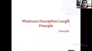 Example on Minimum Description Length Principle in Macine Learning