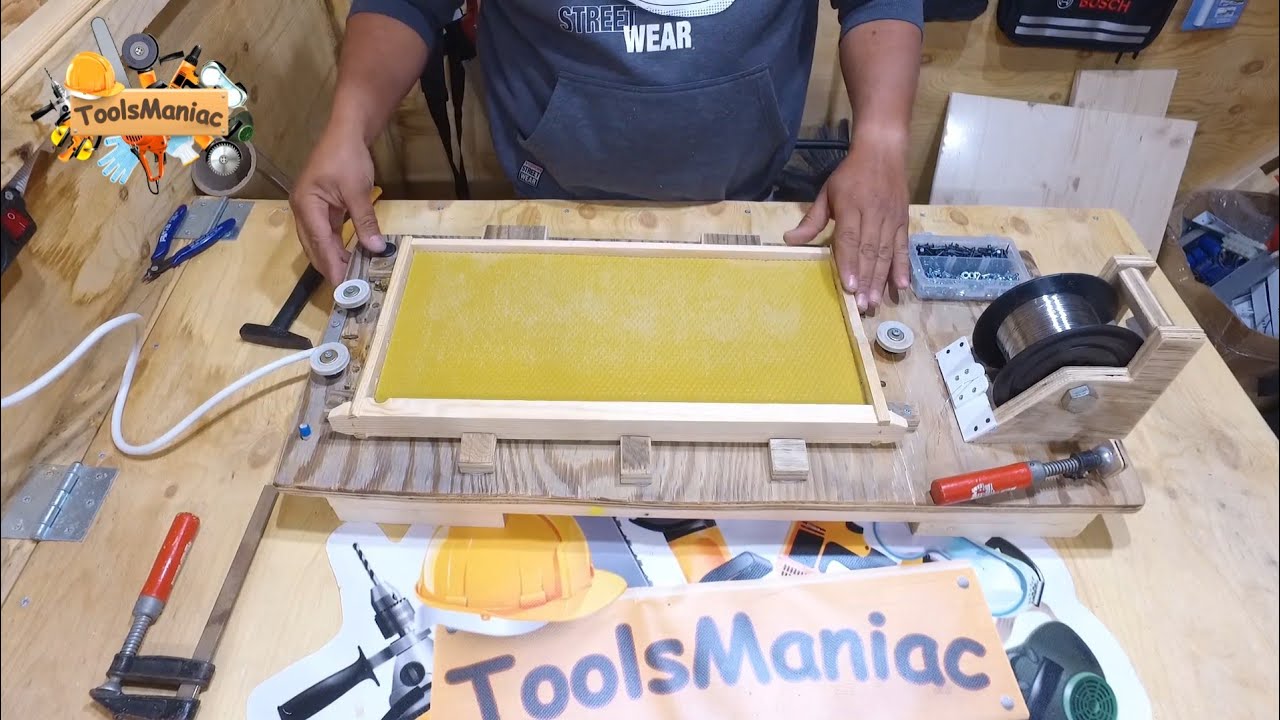 Συσκευη συρματωσης πλαισίων και τοποθέτηση κηρήθρας με κοστος υλικων 20 ευρω