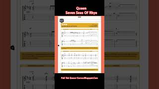 Queen Seven Seas Of Rhye Guitar Tab
