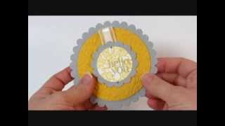 Telescoping Card Tutorial with Stampin' Up! Regarding Dahlias