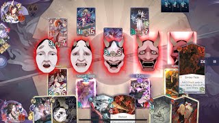 [Onmyoji the card game] | here’s Hannya one turn 20 DMG to face by SSR