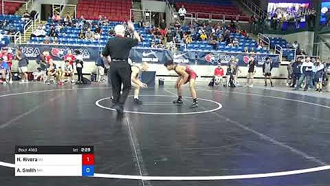 126 Lbs Round Of 128 - Nicolar Rivera, Wisconsin V...