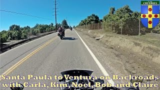 Santa Paula to Ventura on Backroads with Carla, Kim, Noel, Bob and Claire