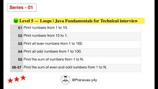 For Loop, Even & Odd Numbers, Sum of Numbers in Java 🔥| Java Programming Questions #java #technical