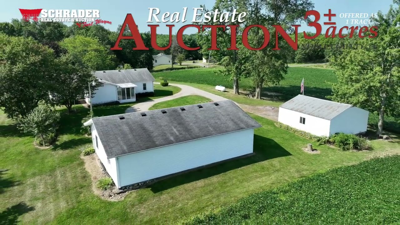 REAL ESTATE AUCTION - 3+/- ACRES OFFERED IN 1 TRACT IN NOBLE COUNTY, IN