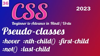 Css Psudo Classes Css Tutorial In Hindi Urdu