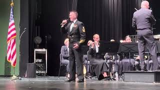 US Navy Band, MUC Bill Edwards singing This is the Moment 10/28/23 @ Kenmore Middle School