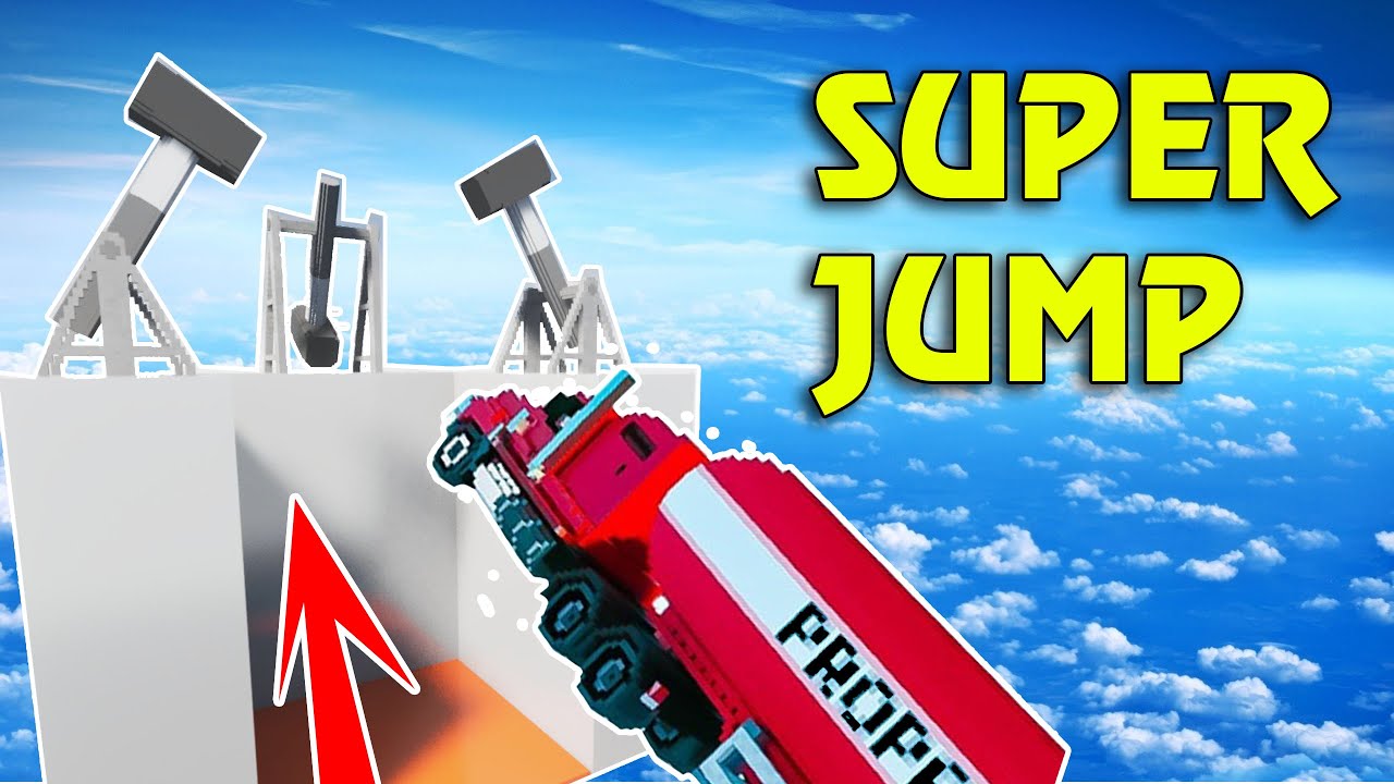 Cars vs Giant Jump Pad and Hammers Teardown gameplay - YouTube