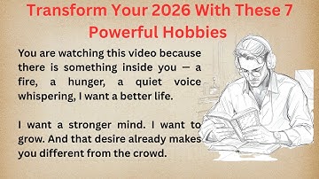 Transform Your 2026 With These 7 Powerful Hobbies 🔥 || Graded Reader || Learn English ✅