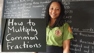 PEP Maths Fractions: How to Multiply Common Fractions. Grade 4 Mathematics. Primary Exit Profile