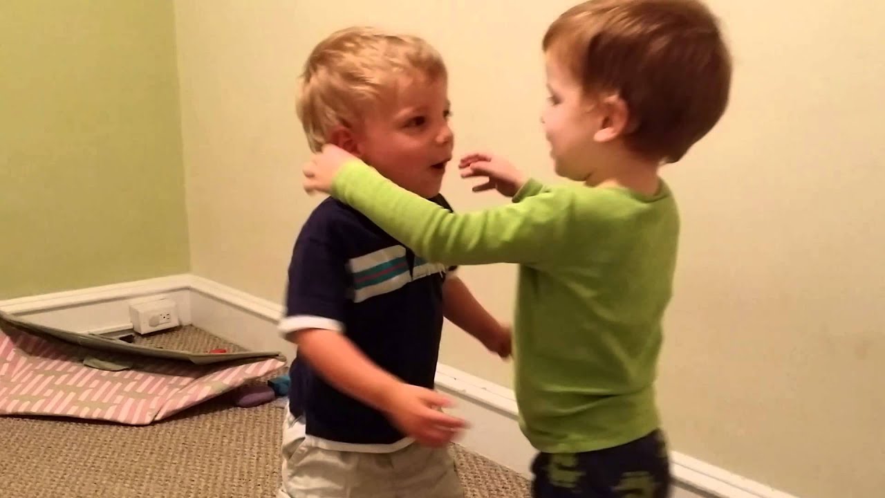 Hugging or wrestling?