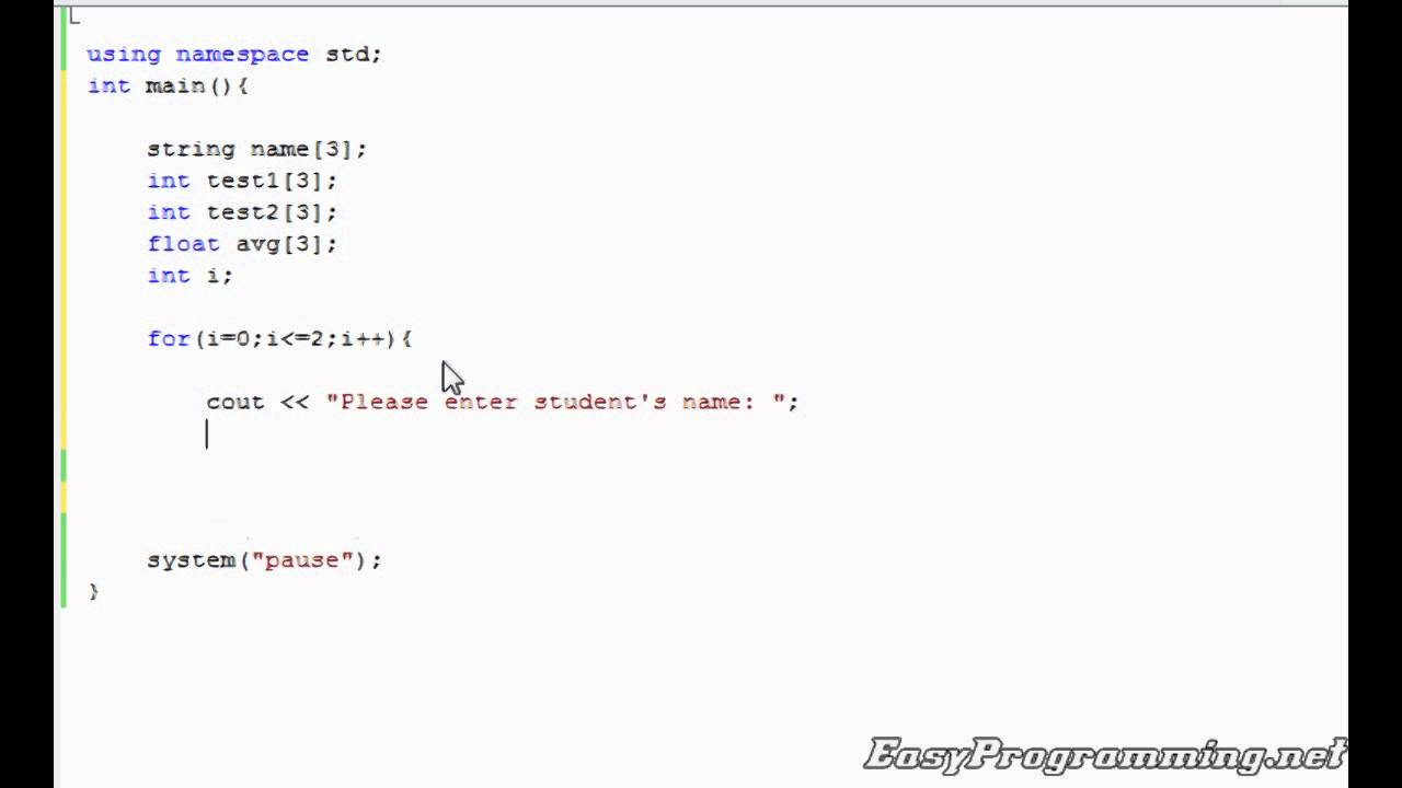 How to write pseudocode using arrays