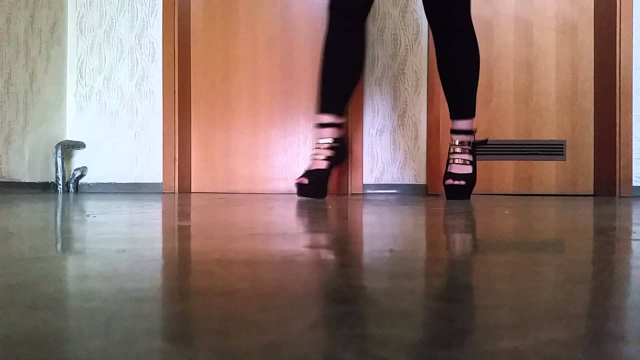 shuffling in heels YouTube