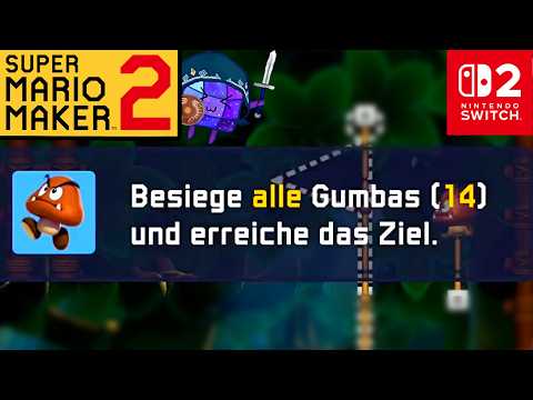HURRY UP! Defeat all enemies & cool puzzle! Super Mario Maker 2 Expert 25000+ Clears #4