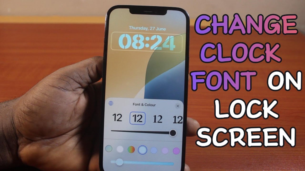 How To Change Clock Font On Lock Screen IPhone On IOS 18 YouTube