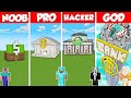 SECURITY BANK HOUSE BUILD CHALLENGE - Minecraft Battle: NOOB vs PRO vs HACKER vs GOD / Animation
