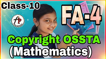 FA-4 ॥ Mathematics ॥ Answers key ॥ class 10॥ copy right ossta ॥ periodic test ॥  Multiple Assesment