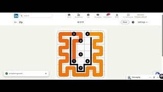 Zip Puzzle #162 – Unzipping LinkedIn’s Logic Grid | SG Solves screenshot 5