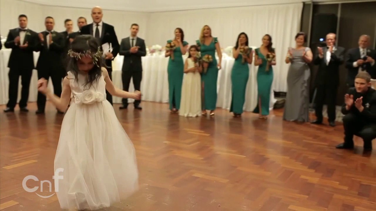 Copy Of Dancing Flower Girl Steals The Show Youtube