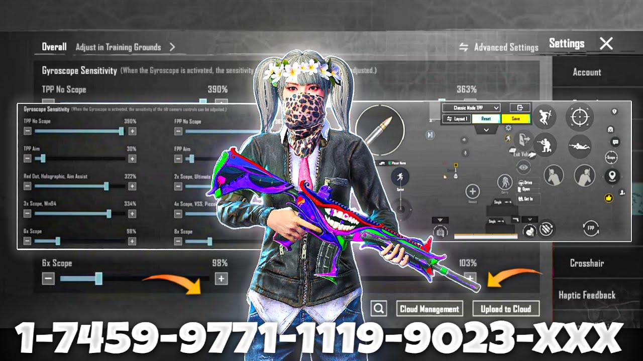 NEW UPDATE 4.2🔥BEST SENSITIVITY CODE + CONTROL SETTINGS BGMI/PUBG MOBILE