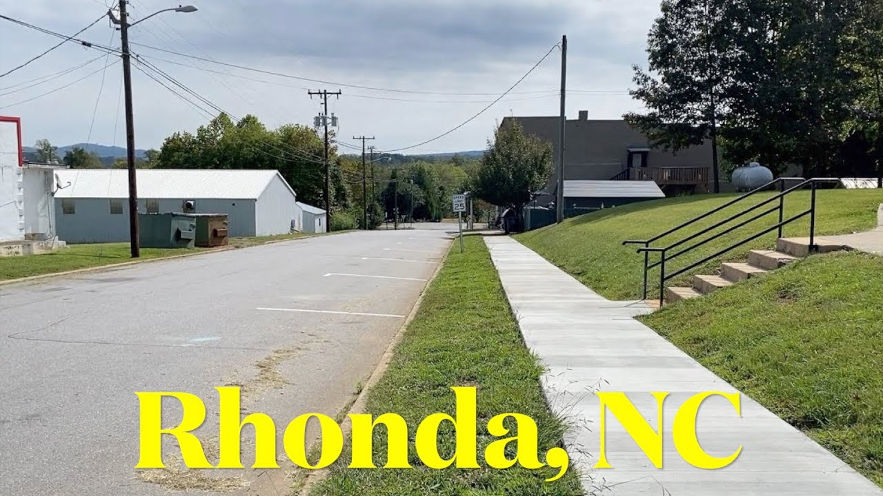 I'm visiting every town in NC Rhonda, North Carolina YouTube
