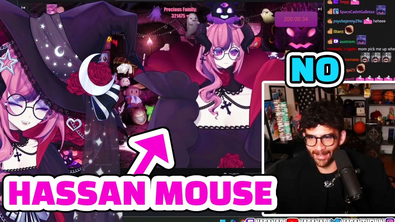 Ironmouse Loses it at Hassan Reaction to her Hassan mode