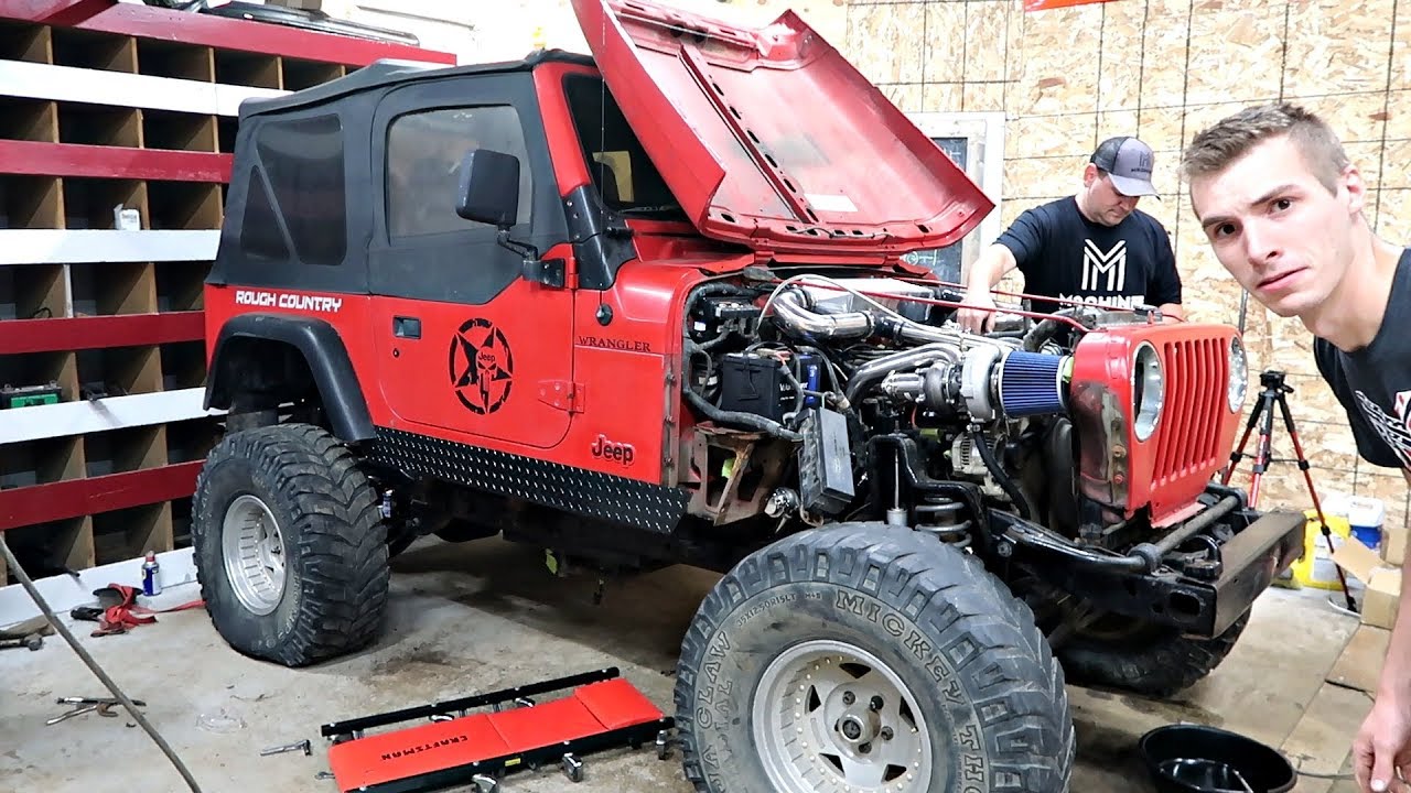 So Much Turbo Spool! Turbocharged Jeep YouTube