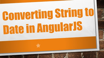Converting String to Date in AngularJS