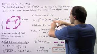 Calculating Distance Between Atoms in Solid