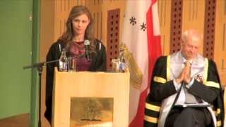 RCSI June Conferring 2013 - Valedictorian Speech - Rachel Horan