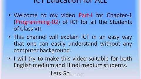 Chapter-1 Programming-02 Class VII Part-1