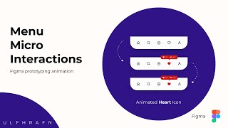 Menu Micro Interactions in Figma |  Figma Prototyping Animation