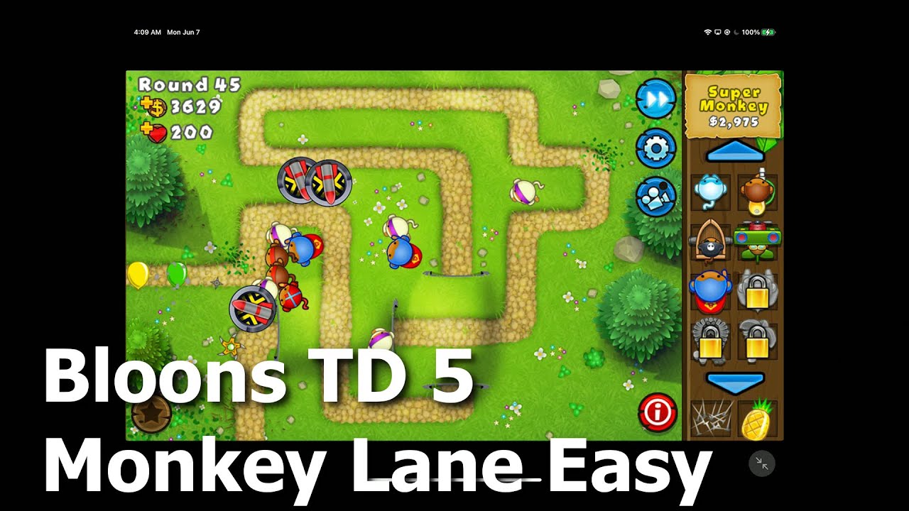 BLOONS IN 2021?! BTD5 Walkthrough Part 1 - Monkey Lane Easy