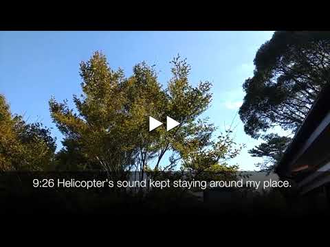 EDR October #25 2018 Noise Campaign helicopter and lumbercutter